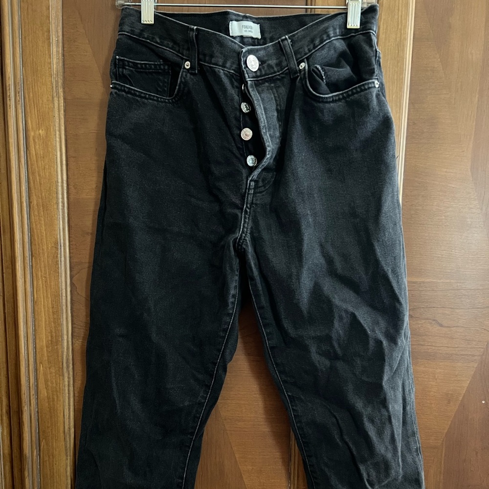 Black Mom Jeans